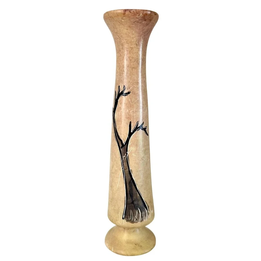 Vintage Hand Carved Soapstone Giraffe 8.5